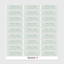 Elegant Calligraphy Wedding Guest Address Labels