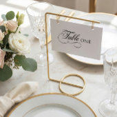 Elegant Calligraphy Wedding Table Number Tischnummer