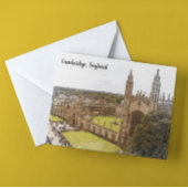 Elegant Cambridge England UK Panorama View Postkarte