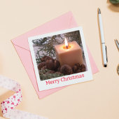 Elegant Candle Care Instruktionen Danke Karte