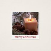 Elegant Candle Care Instruktionen Danke Karte (Vorderseite)