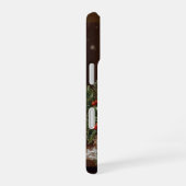 Elegant candle Christmas holly pine warm festive  iPhone 16 Hülle (Rechte Seite)
