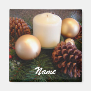 Elegant Candle Place Holder Magnet