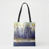 Elegant Candles Happy Hanukkah Tasche (Vorderseite)