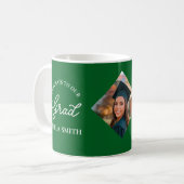 Elegant Cap Topper Custom Graduate Photo Keepsake Kaffeetasse (Vorderseite Links)