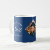 Elegant Cap Topper Custom Graduate Photo Keepsake Kaffeetasse (Vorderseite Links)