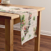 Elegant Cardinal Table Runner with Music Notes Großer Tischläufer (Beispiel)
