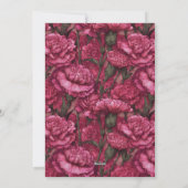 Elegant Carnation Accent 30Th Birthday Einladung (Rückseite)