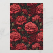 Elegant Carnation Luxury Nature-Inspired Parties Einladung (Rückseite)