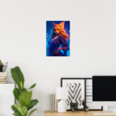 Elegant Cat Anthro Poster (Heimbüro)
