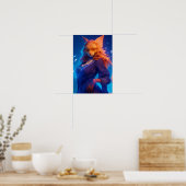 Elegant Cat Anthro Poster (Küche)