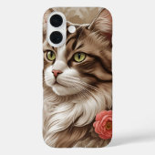 Elegant Cat  Case-Mate iPhone Hülle (Rückseite)