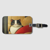 Elegant Cat Gepäckanhänger (Vorderseite (Horizontal))