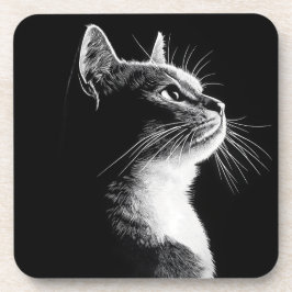 Elegant Cat Getränkeuntersetzer