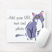 Elegant Cat Mousepad (Mit Mouse)