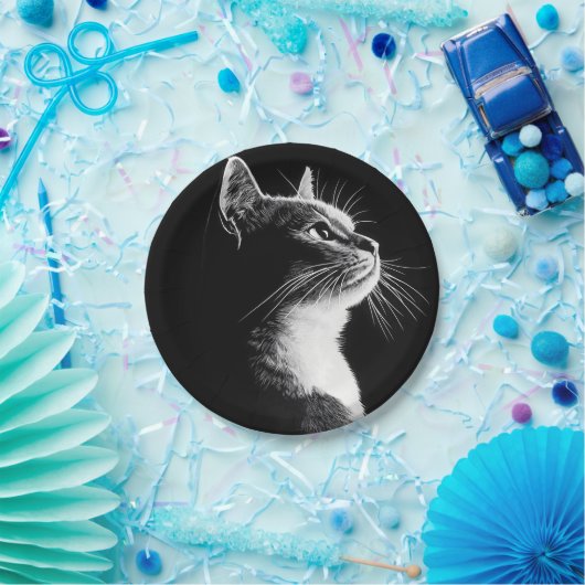 Elegant Cat Pappteller (Party)