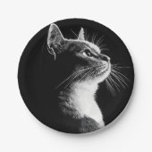 Elegant Cat Pappteller (Vorderseite)