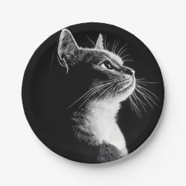 Elegant Cat Pappteller