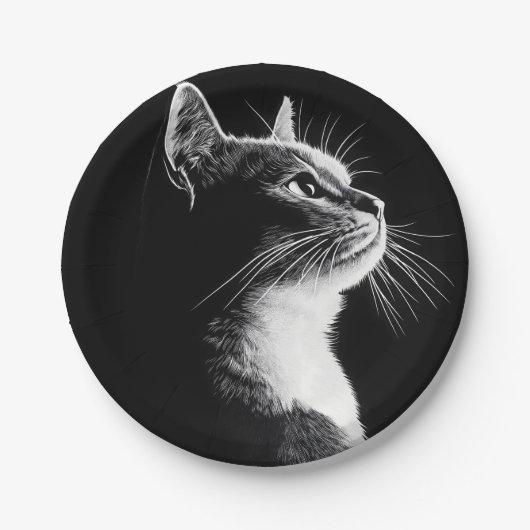 Elegant Cat Pappteller (Vorderseite)