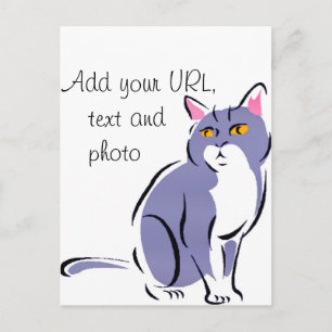 Elegant Cat Postkarte
