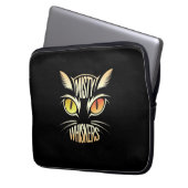 Elegant Cat Whiskers Laptopschutzhülle (Vorderseite Links)