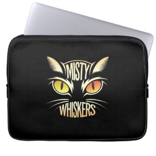 Elegant Cat Whiskers Laptopschutzhülle