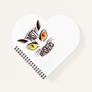 Elegant Cat Whiskers Notizblock