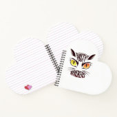 Elegant Cat Whiskers Notizblock (Innenseite)