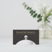 Elegant Catering Company Cloche Visitenkarte (Stehend Vorderseite)