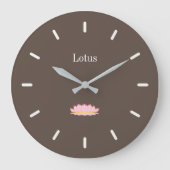 Elegant Cedar Brown Große Wanduhr (Vorderseite)