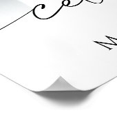 Elegant Celebrating the Life of Floral Photo Poster (Ecke)