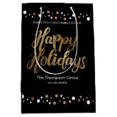 "Elegant Celebration" - Corporate Holiday Mittlere Geschenktüte (Vorderseite)