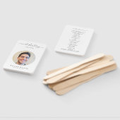 Elegant Celebration Of Life Photo Funeral Memorial Fächer (Non-assembled)