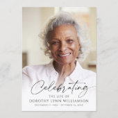 Elegant Celebration of Life Photo Script Program Programm (Vorderseite)