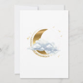 Elegant Celestial Baby Shower Gender Neutral Einladung (Rückseite)
