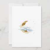 Elegant Celestial Baby Shower Gender Neutral Einladung (Rückseite)