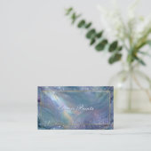 Elegant Celestial Galaxy Alcohol Ink Visitenkarte (Stehend Vorderseite)