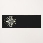 Elegant Celestial Sun Moon Personalisiert Yogamatte (Rückseite (Horizontal))