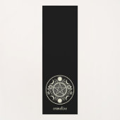 Elegant Celestial Sun Moon Personalisiert Yogamatte (Vorderseite)