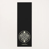 Elegant Celestial Sun Moon Personalisiert Yogamatte (Rückseite)