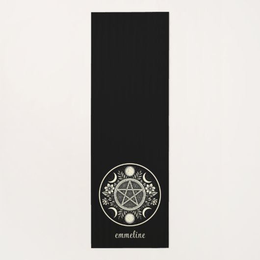 Elegant Celestial Sun Moon Personalisiert Yogamatte (Rückseite)