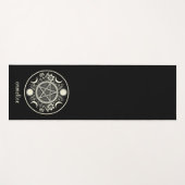 Elegant Celestial Sun Moon Personalisiert Yogamatte (Vorderseite (Horizontal))