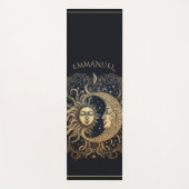Elegant Celestial Sun Moon Personalisiert Yogamatte (Vorderseite)