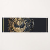 Elegant Celestial Sun Moon Personalisiert Yogamatte (Vorderseite (Horizontal))