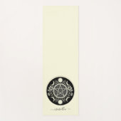 Elegant Celestial Sun Moon Personalisiert Yogamatte (Vorderseite)