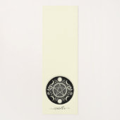 Elegant Celestial Sun Moon Personalisiert Yogamatte (Rückseite)