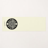 Elegant Celestial Sun Moon Personalisiert Yogamatte (Vorderseite (Horizontal))