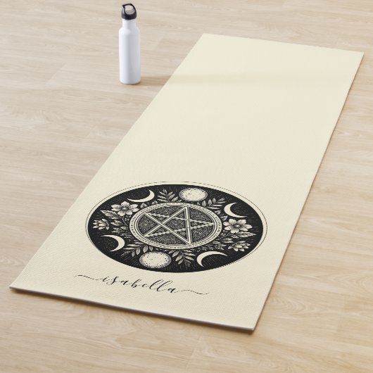 Elegant Celestial Sun Moon Personalisiert Yogamatte (Beispiel)