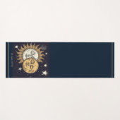 Elegant Celestial Sun Moon Personalisiert Yogamatte (Vorderseite (Horizontal))