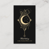 Elegant Celestial Vertikal Visitenkarte (Vorderseite)